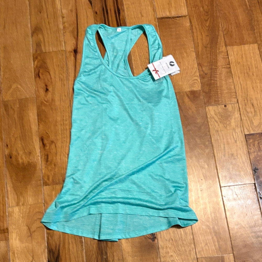 Aqua Racerback Tank Top